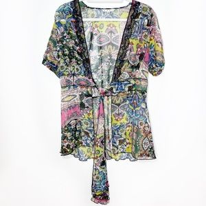 Cabi Kimono Style Tie Blouse